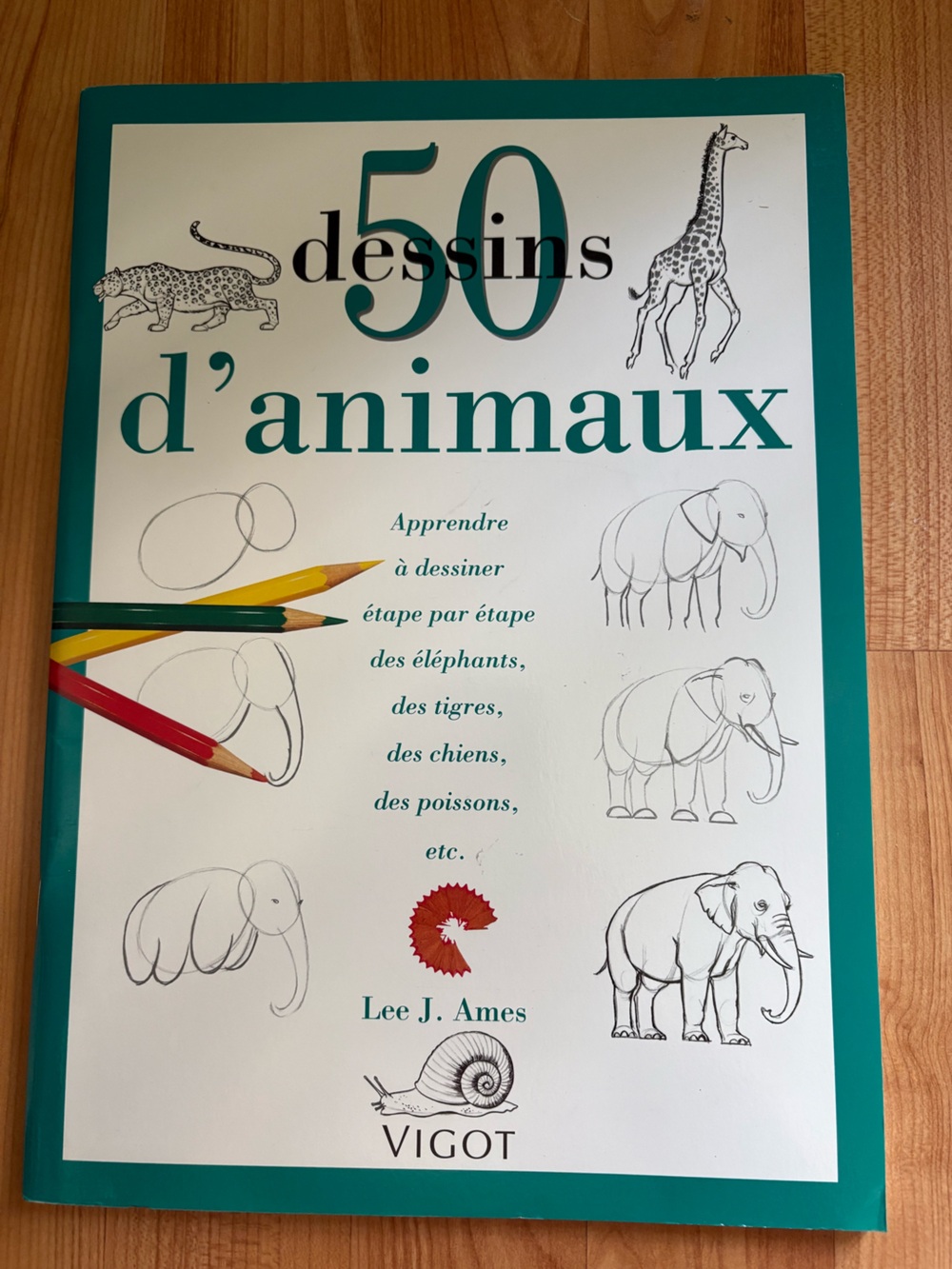 50 Dessins d'Animaux Drawing Guide - Teal